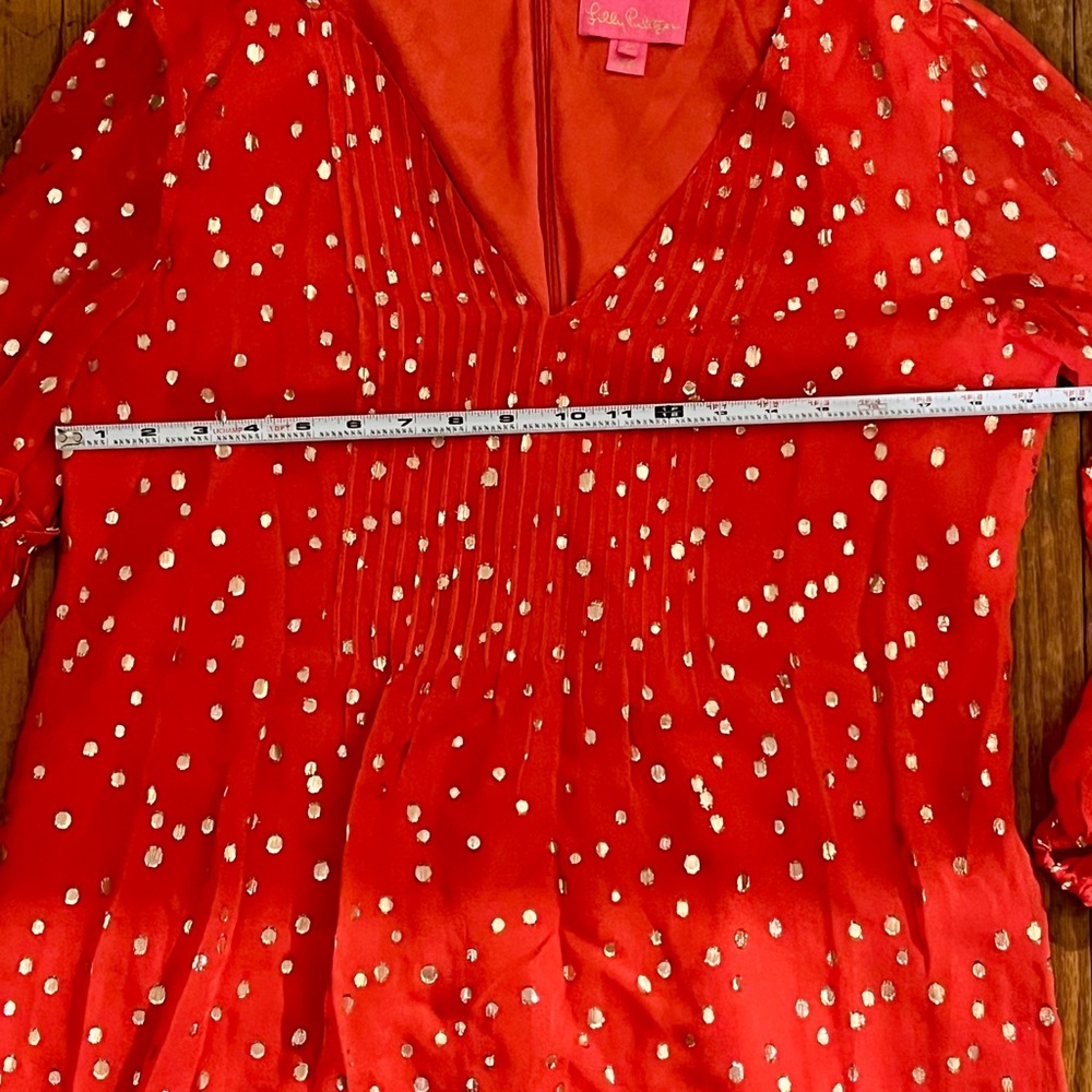 Lily Pulitzer Women's Red Polka Dot Top Size 10 - Picture 14 of 17